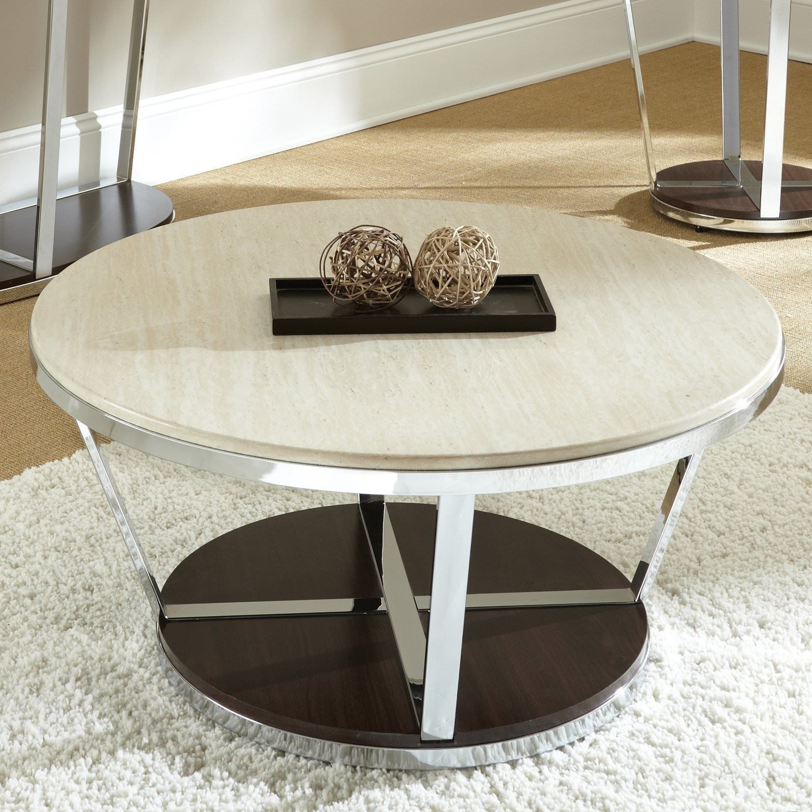 Stylish Faux Marble Coffee Table — Sushi Ichimura Decor Regarding Alcide Rectangular Marble Coffee Tables (View 15 of 30)
