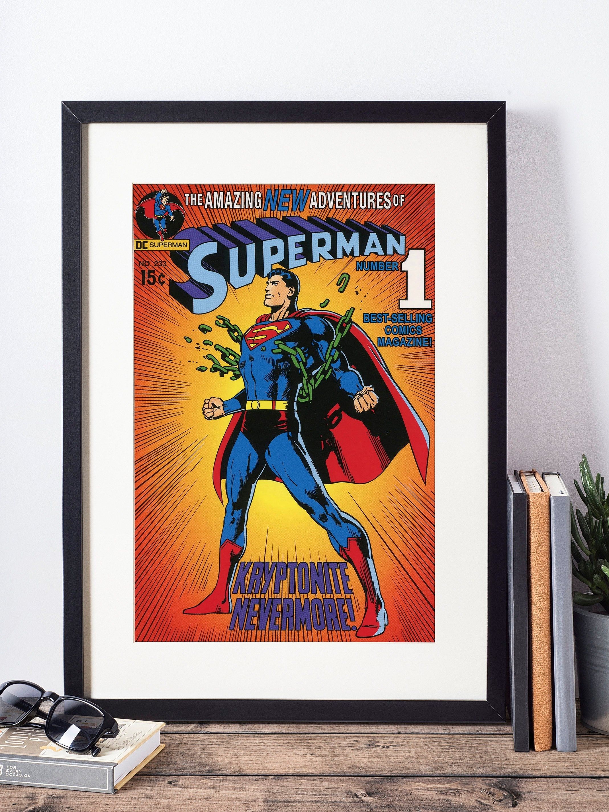 Superman Poster / Superhero Wall Art / Superman Art / Nerd Gift In Superhero Wall Art (View 4 of 20)