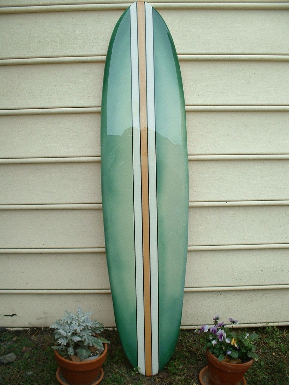 Surfboard Wall Art,beach Decor, Faded Green Hawaiian Surfboard Wall In Surfboard Wall Art (View 9 of 20)