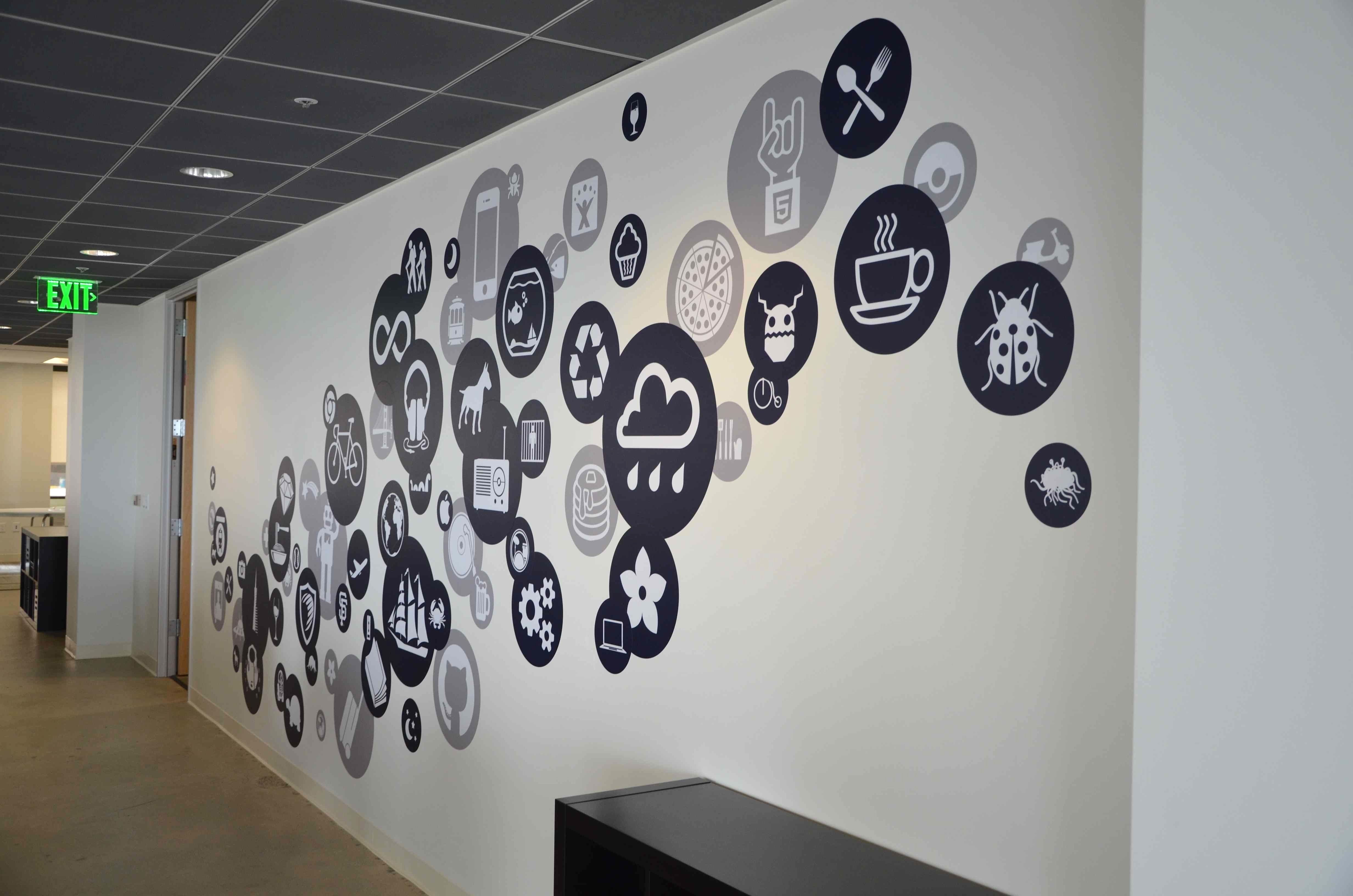 Teknoloji Şirketlerinin Duvarları Için Logo Çizimleri #wall For Office Wall Art (View 13 of 20)