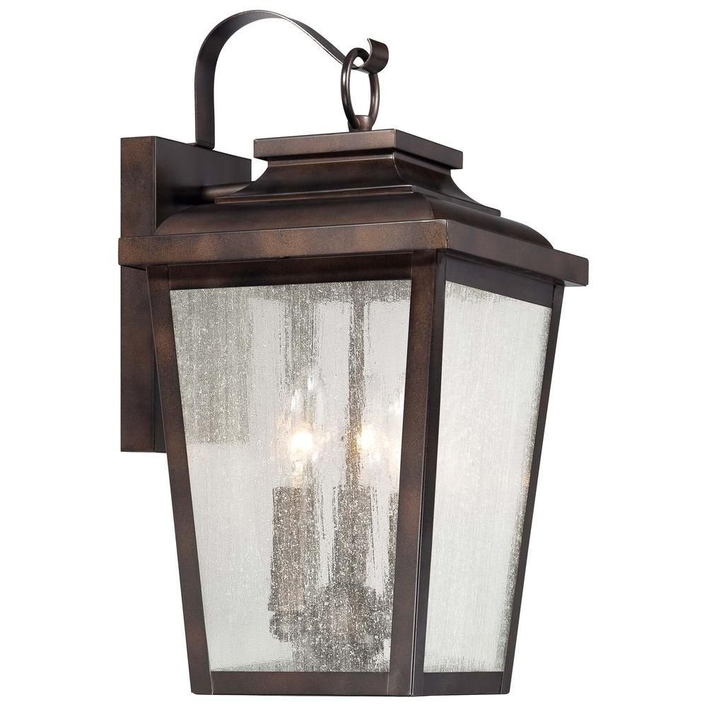 The Great Outdoorsminka Lavery Irvington Manor 3 Light Chelsea Within Large Outdoor Rustic Lanterns (View 15 of 20)
