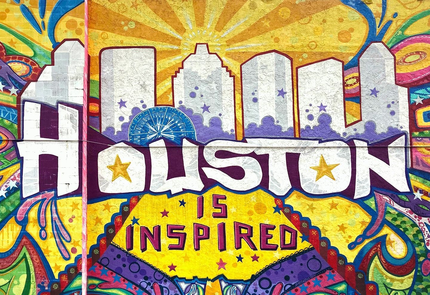 The Most Comprehensive Guide To Houston's Colorful Walls – Carrie Inside Houston Wall Art (View 1 of 20)