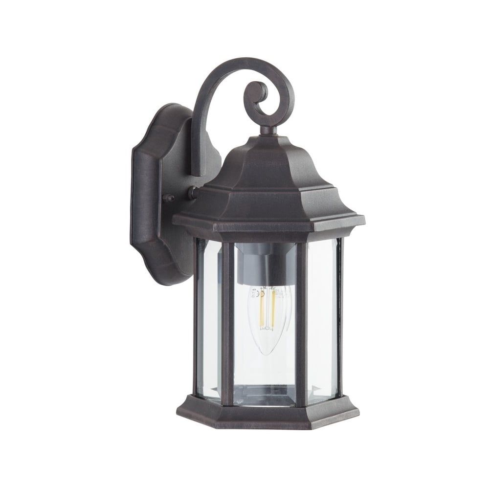 Thlc Outdoor Bronze Finish Ip44 Outdoor Exterior Wall Lantern Light Intended For Outdoor Bronze Lanterns (Photo 3 of 20)