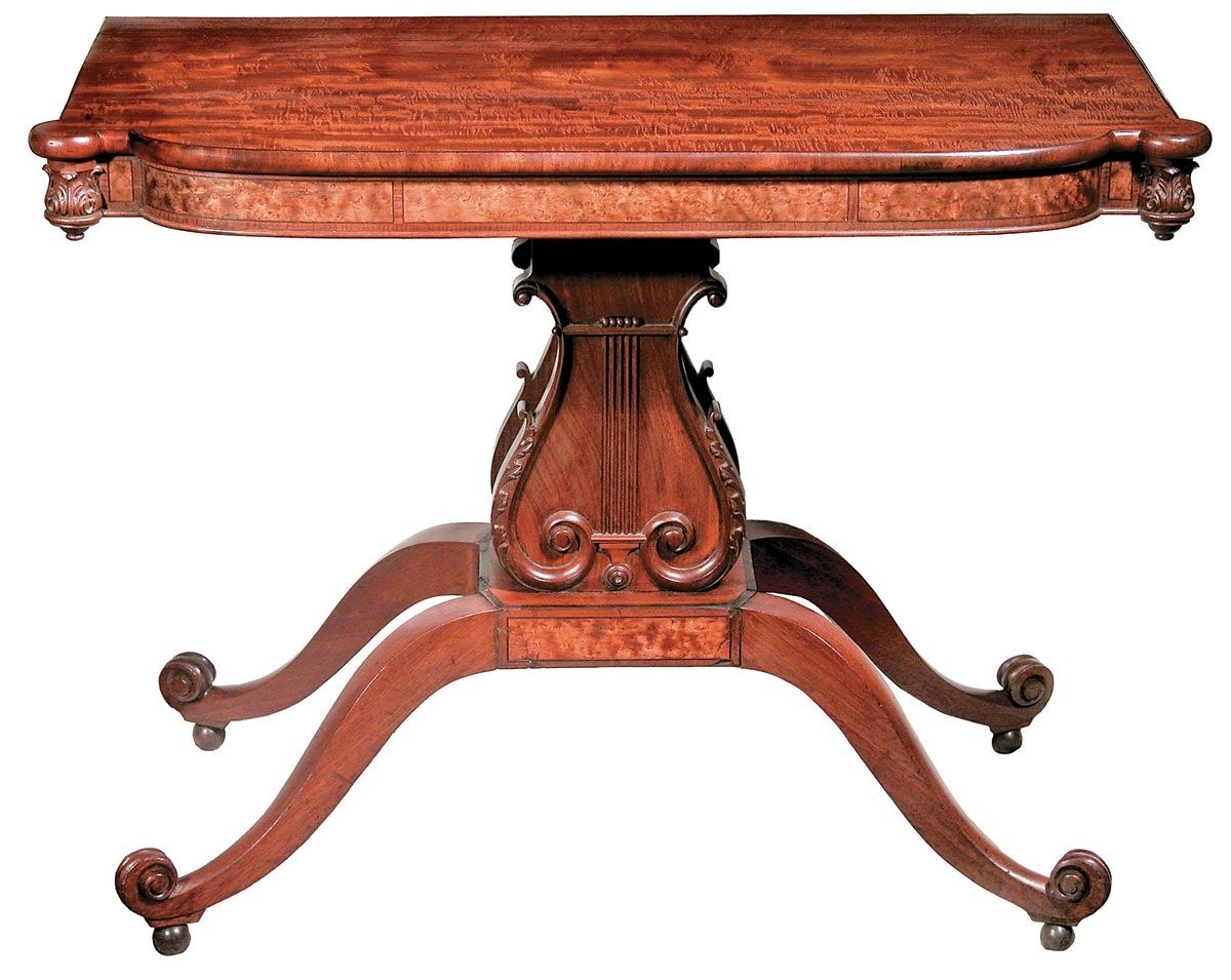 Thomas Seymour Lyre Based Side Tablethe Stanley Weiss Collection Pertaining To Lyre Coffee Tables (View 22 of 30)
