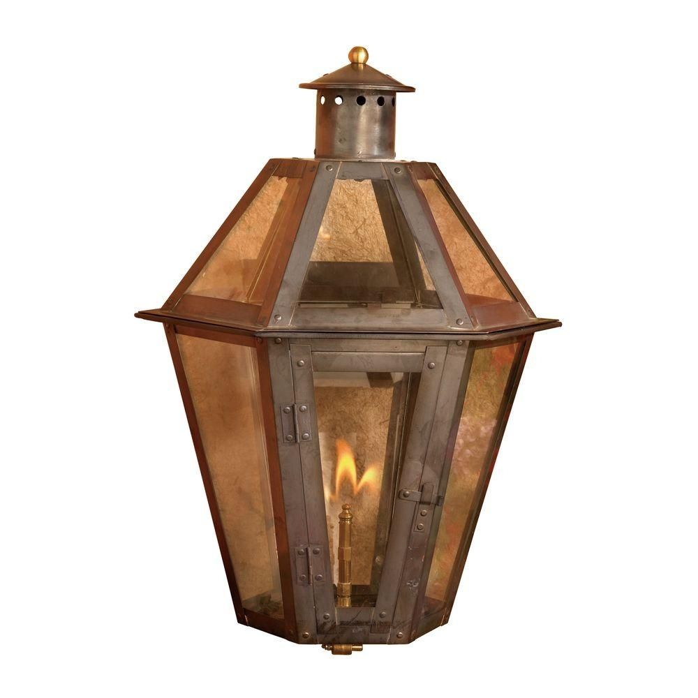 Titan Lighting Grand Isle 23 In. Outdoor Washed Pewter Gas Wall Inside Tall Outdoor Lanterns (Photo 9 of 20)