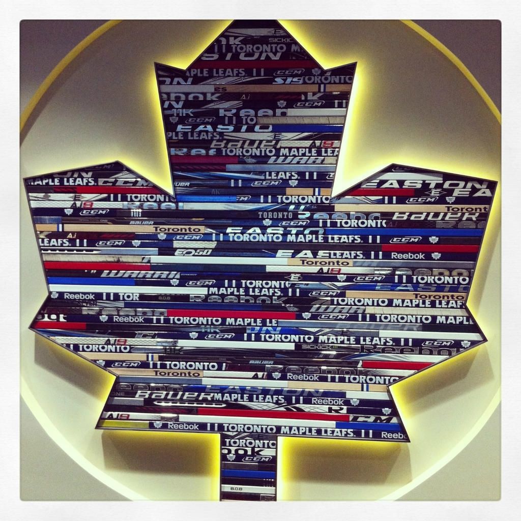 Toronto Maple Leafs Show Off Their Cool Hockey Sticks Logo Art With Hockey Wall Art (View 15 of 20)