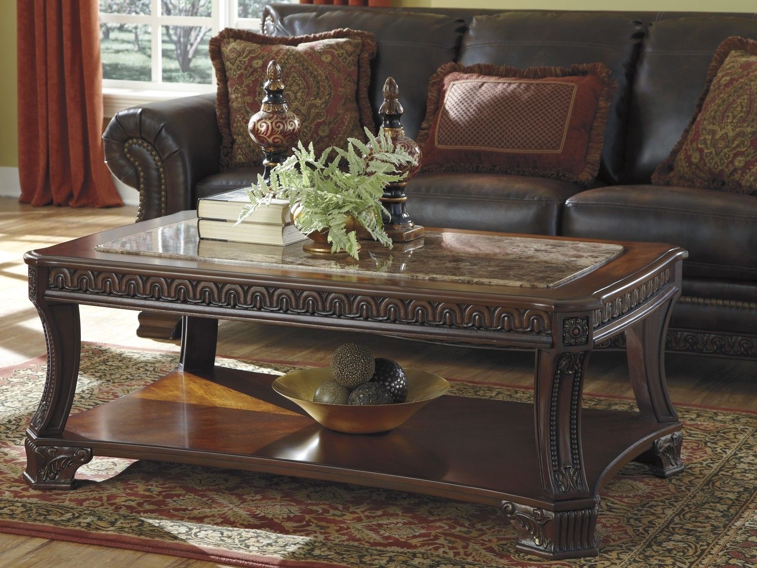 Traditional Coffee Table With Open Shelf | Coffee Tables For Traditional Coffee Tables (View 27 of 30)