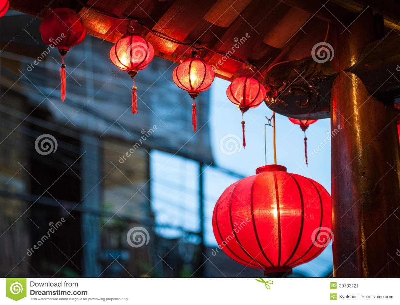 Traditional Vietnamese Lanterns Outside. Stock Image – Image Of Regarding Outdoor Vietnamese Lanterns (Photo 4 of 20)
