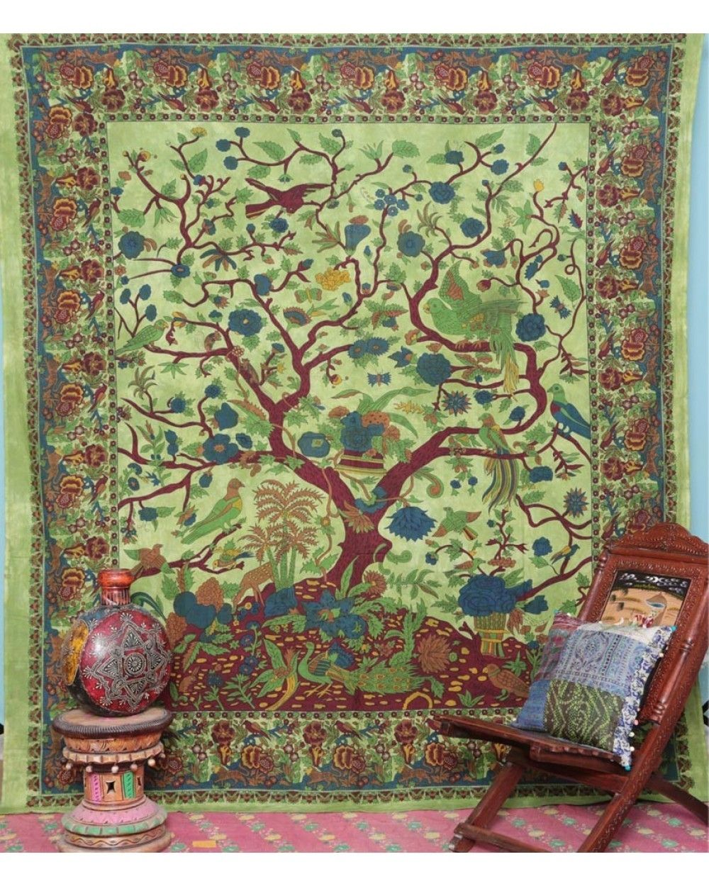 Tree Of Life Bedspread Home Decor Intended For Tree Of Life Wall Art (View 19 of 20)