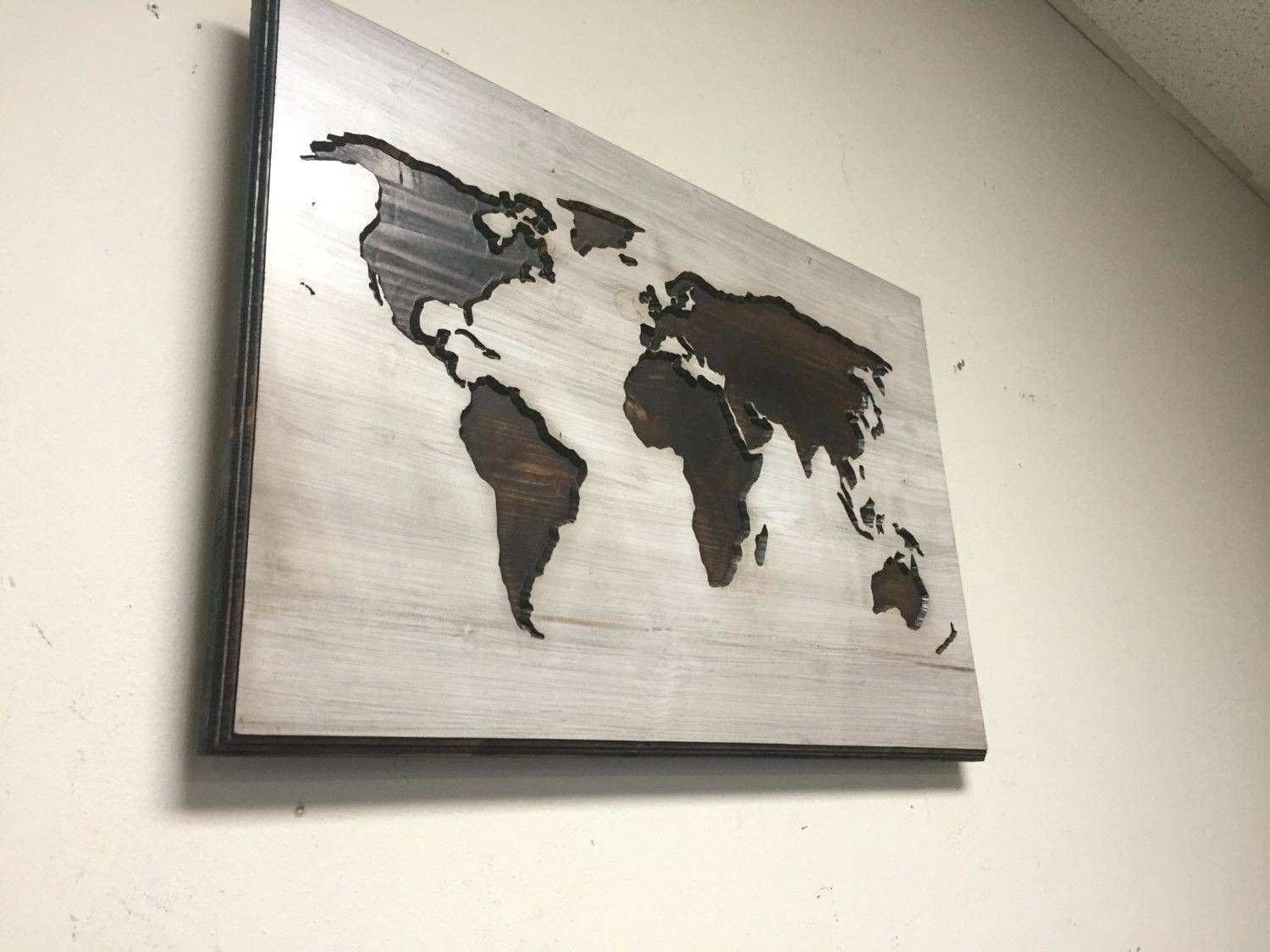 Trendy Wall Decor Ideas New Best 20 Of Wooden World Map Wall Art With Regard To Wooden World Map Wall Art (Photo 17 of 20)