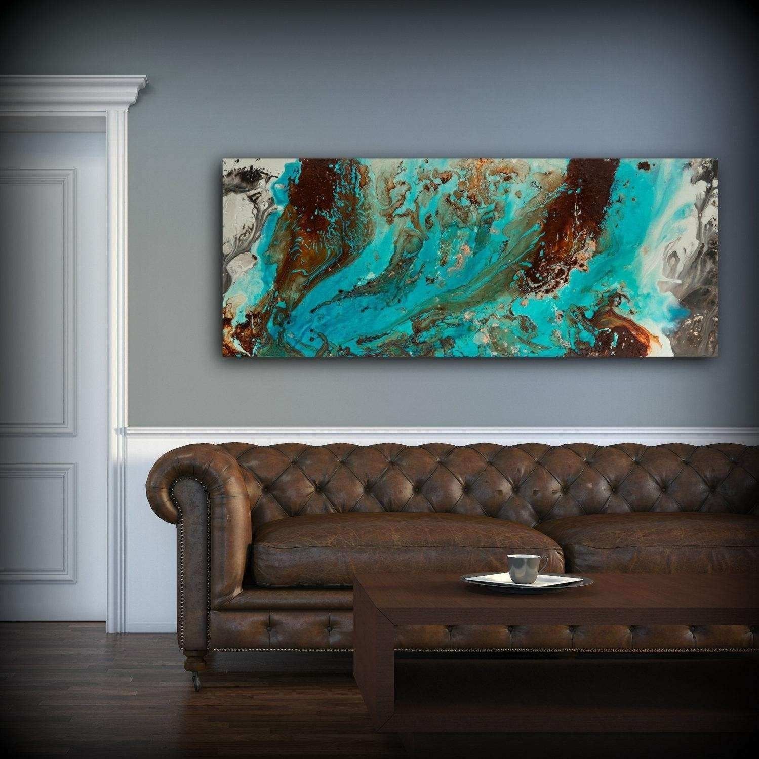 Turquoise Canvas Wall Art Fresh 20 Top Brown And Turquoise Wall Art Regarding Turquoise Wall Art (Photo 7 of 20)