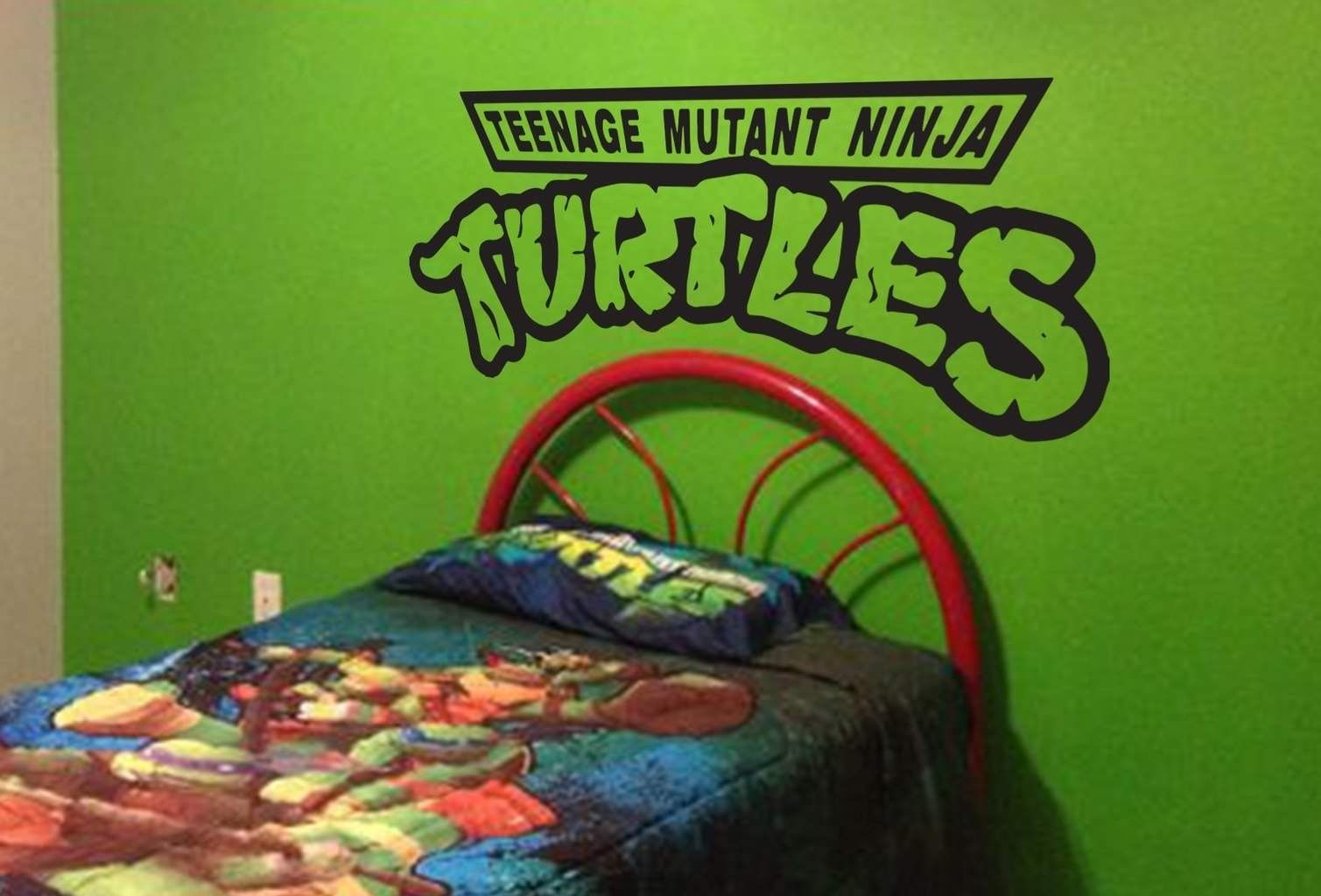 Turtles Are Here To Protect, Ninjaturtles Wall Decal Inside Ninja Turtle Wall Art (Photo 6 of 20)