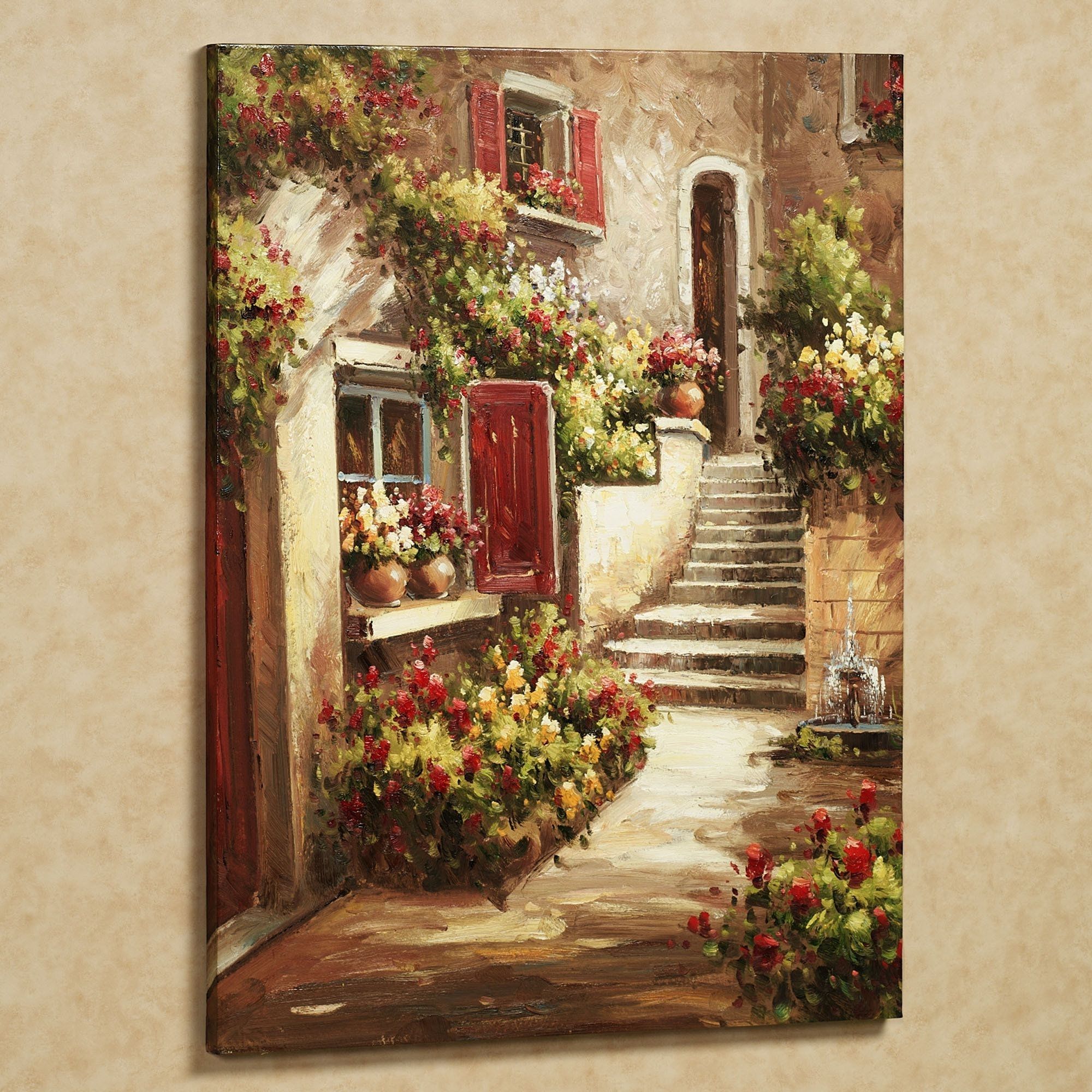 Tuscan Flowers Canvas Wall Art | Love Living In Tuscany | Pinterest For Tuscan Wall Art (Photo 1 of 20)