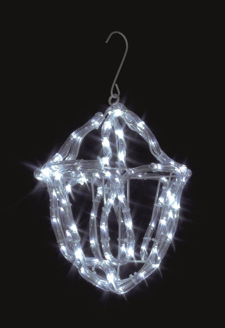 Uk Gardens Christmas Twinkling White Rope Light Lantern Indoor Or For Outdoor Christmas Rope Lanterns (View 1 of 20)