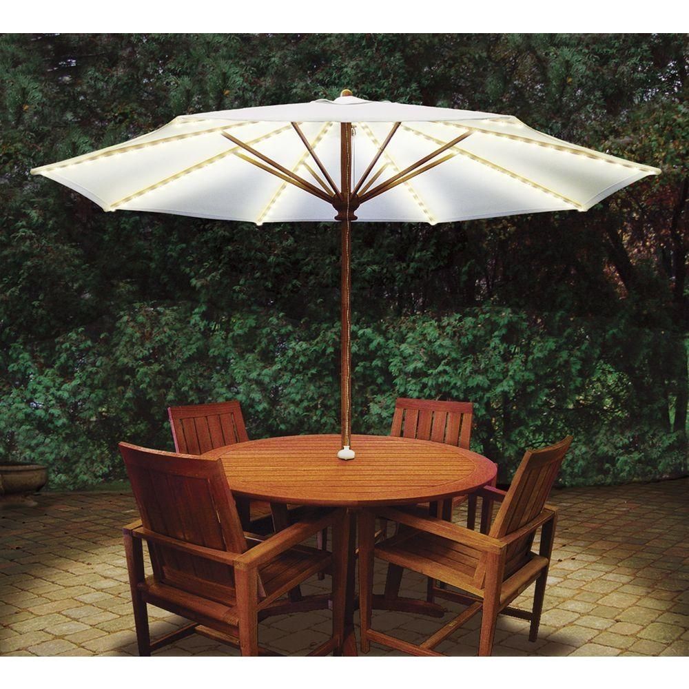 Umbrella Lights – Outdoor Lighting – Lighting – The Home Depot Regarding Outdoor Umbrella Lanterns (View 12 of 20)