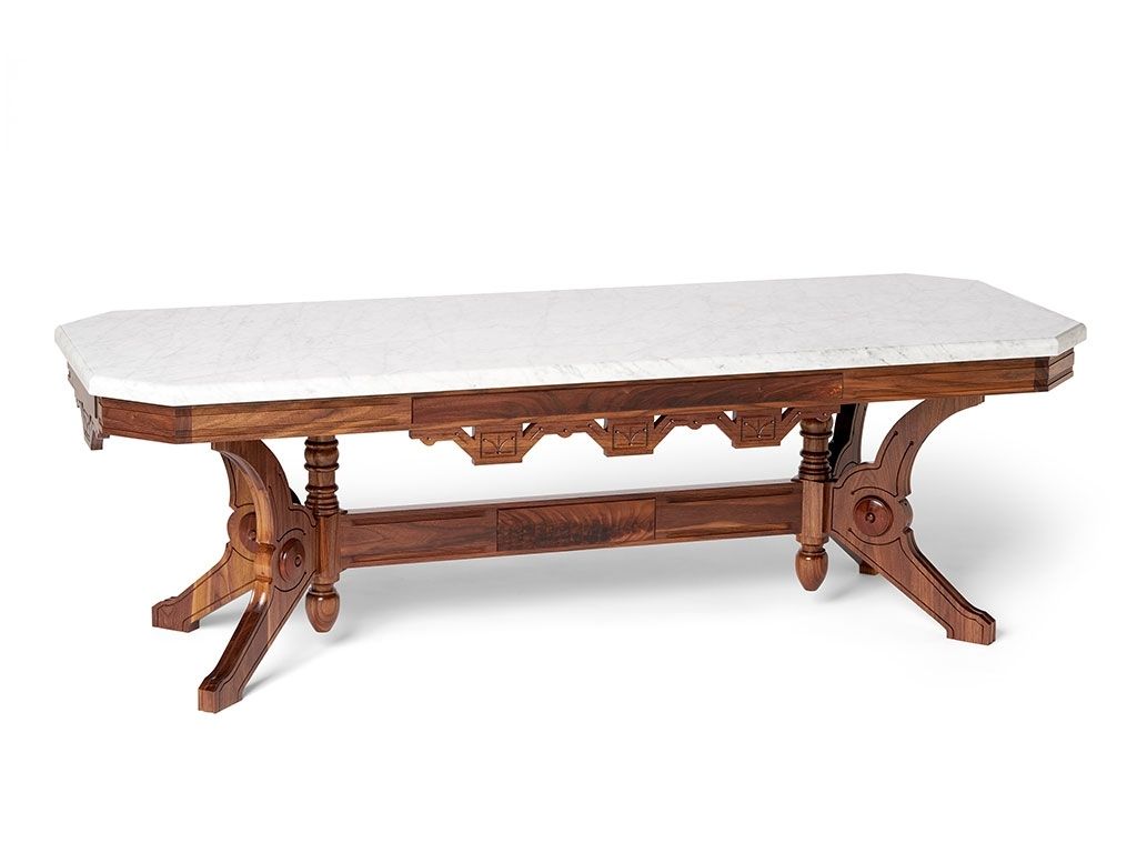 Victorian Eastlake Coffee Table With Regard To Contemporary Curves Coffee Tables (View 16 of 30)