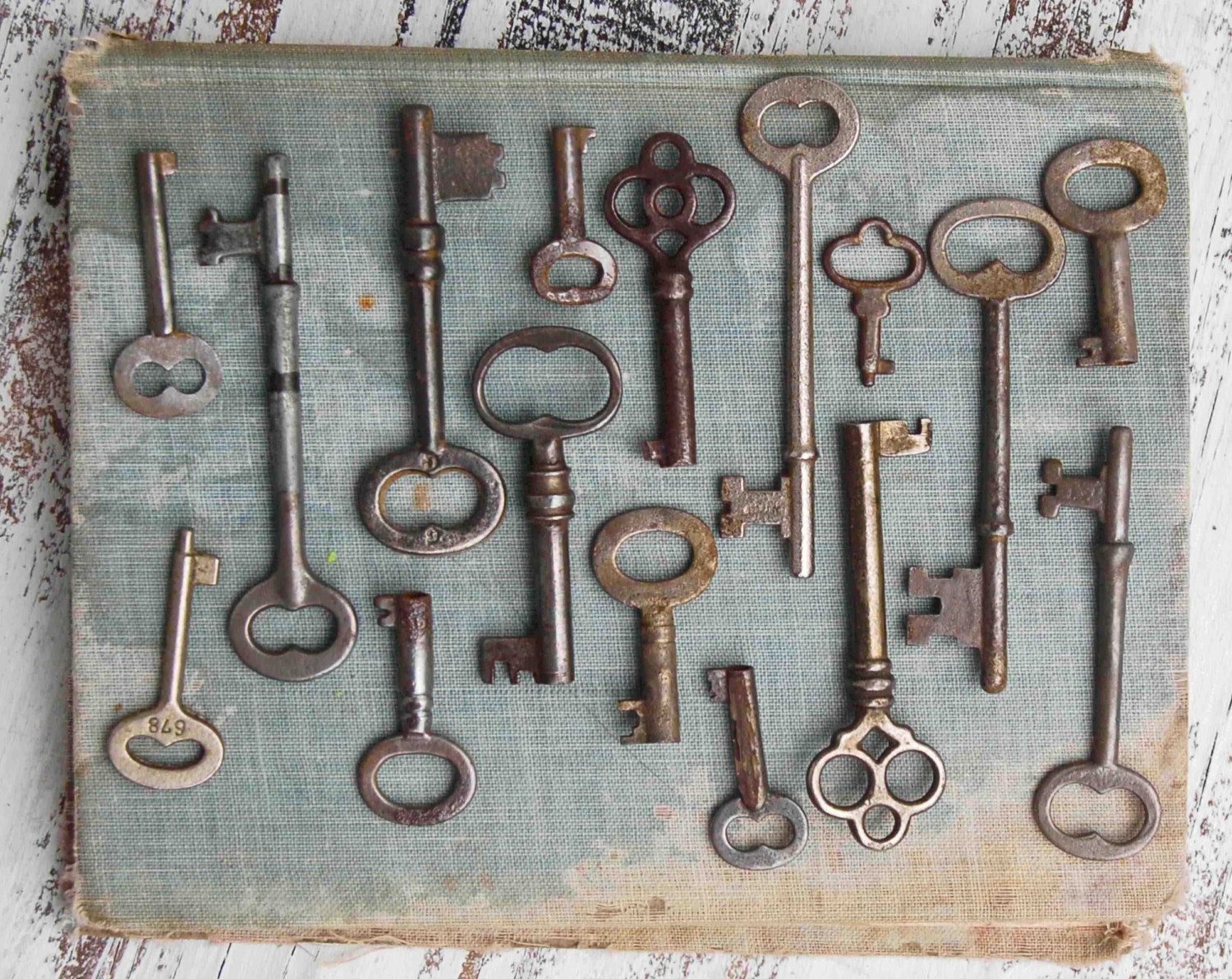 Vintage Key Collection Antique Keys Photograph Rustic Wall Art Pertaining To Vintage Wall Art (View 16 of 20)