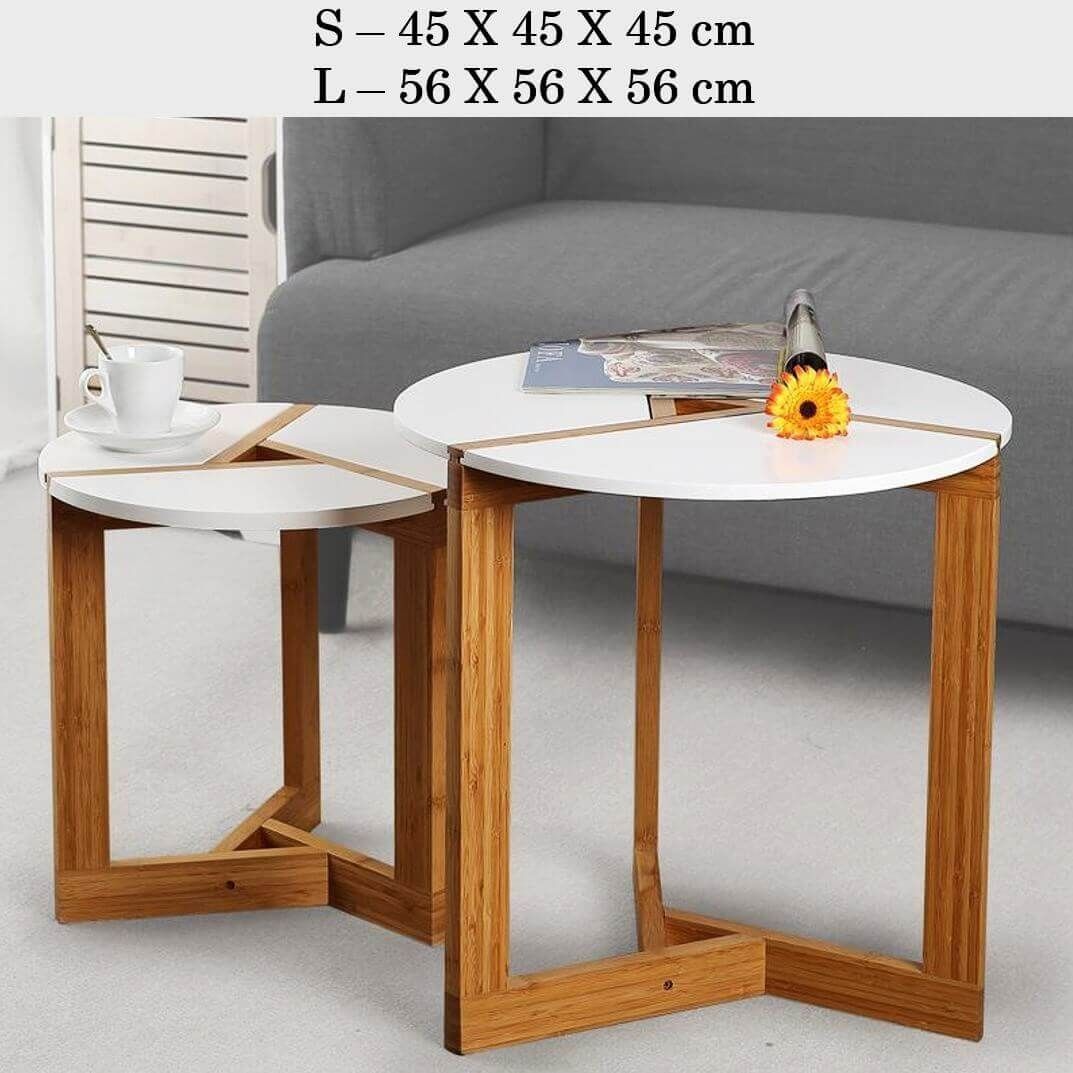 Vornex White Minimalist Coffee Table | Premium Coffee Tables | Addyzeal Intended For Minimalist Coffee Tables (View 23 of 30)