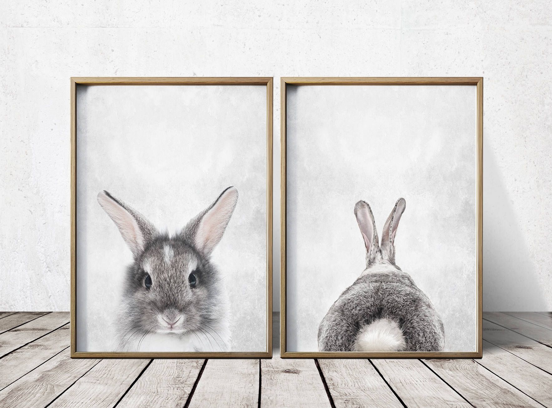 Wall Art Nursery Bunny Rabbit Print Bunny Rabbit Wall Art | Etsy For Bunny Wall Art (Photo 1 of 20)