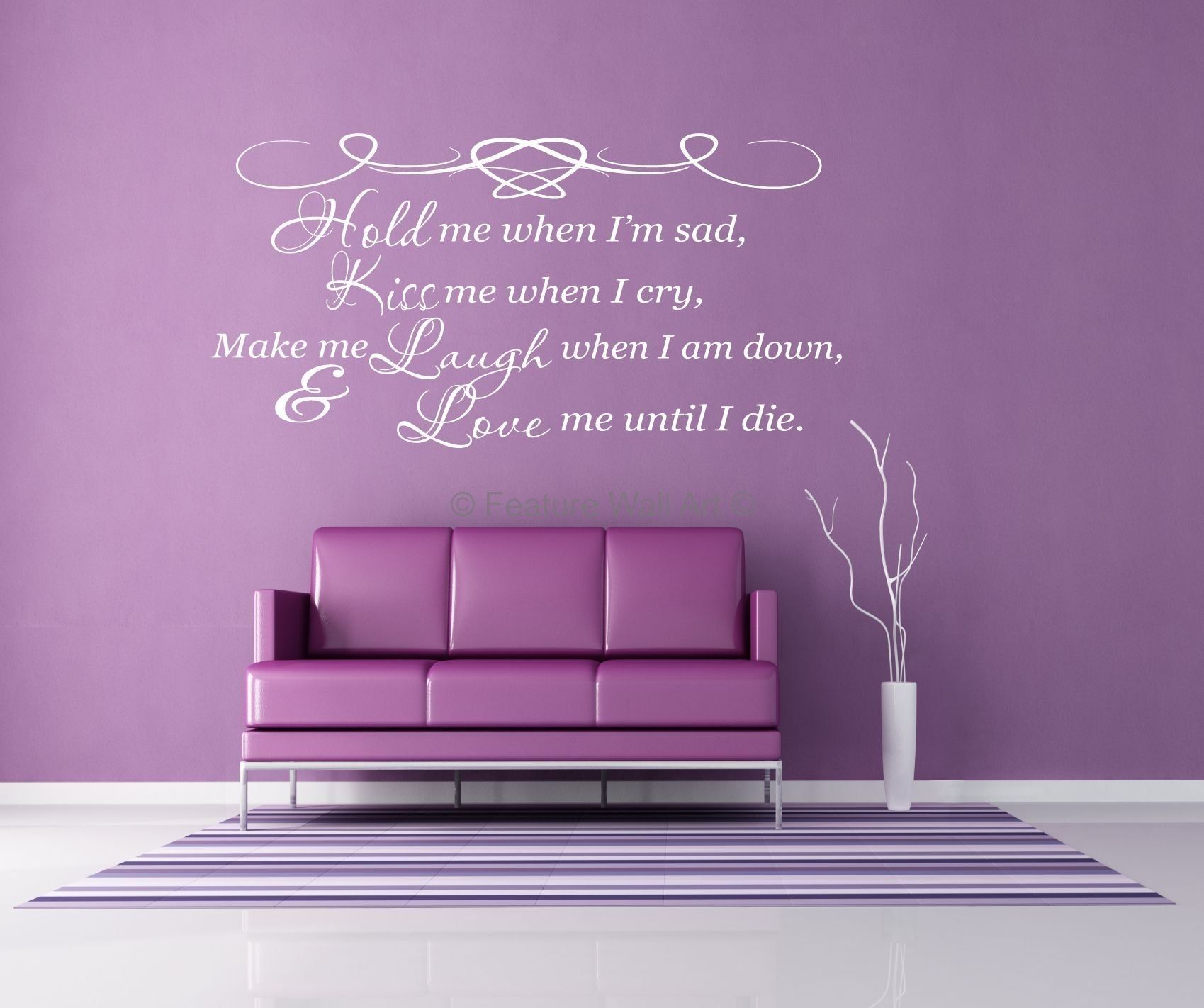 Wall Word Art Idea | I Love Purple | Pinterest | Wall Word Art, Wall Intended For Word Art For Walls (Photo 1 of 20)
