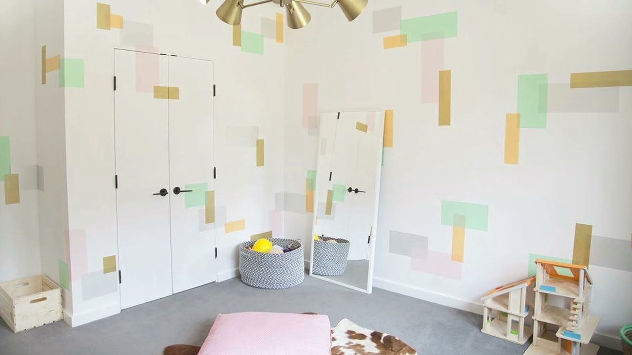 Washi Tape Wall Art In The Playroom – Youtube For Washi Tape Wall Art (View 7 of 20)