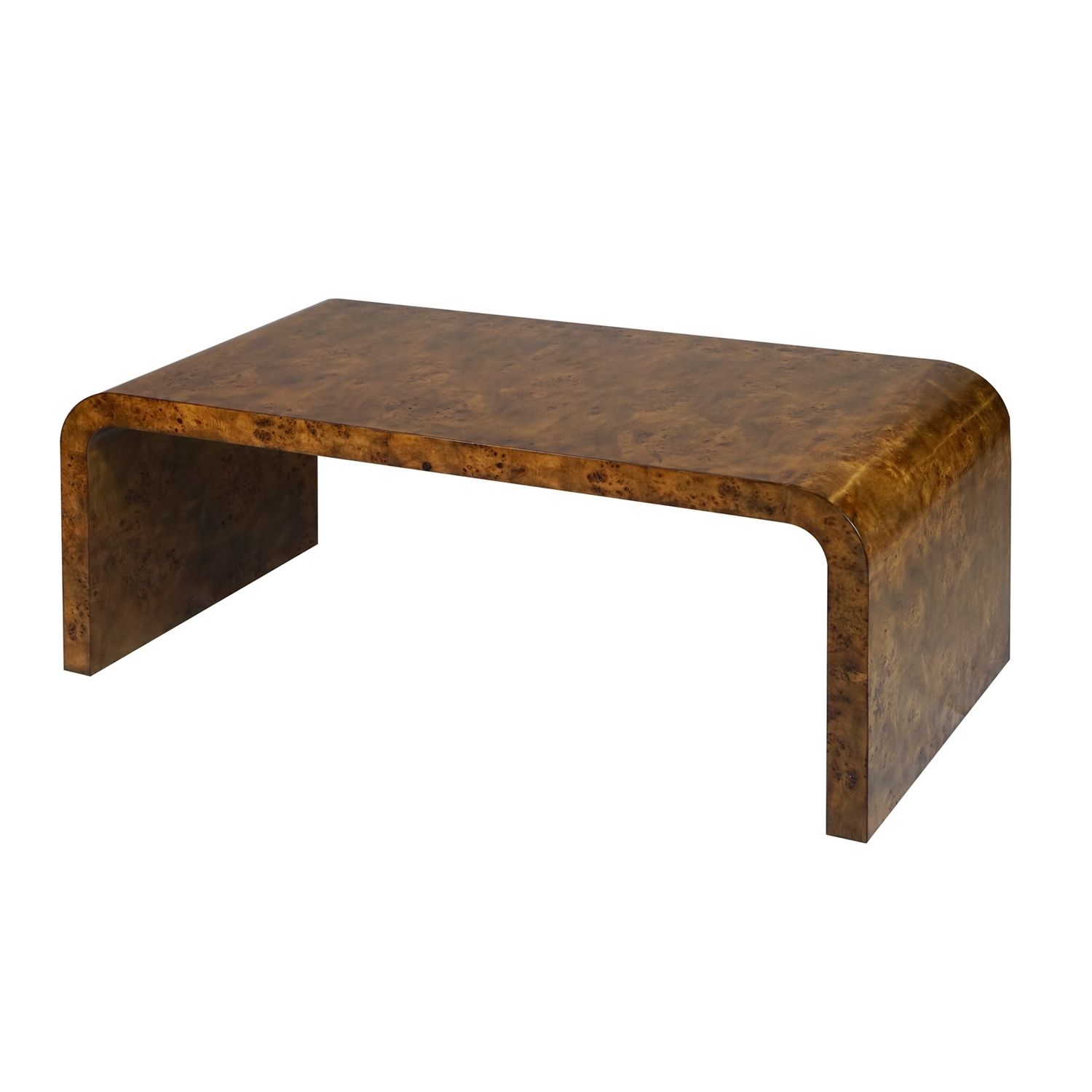 Waterfall Dark Burlwood Coffee Table – Shop Furniture – Dear Keaton With Waterfall Coffee Tables (View 18 of 30)