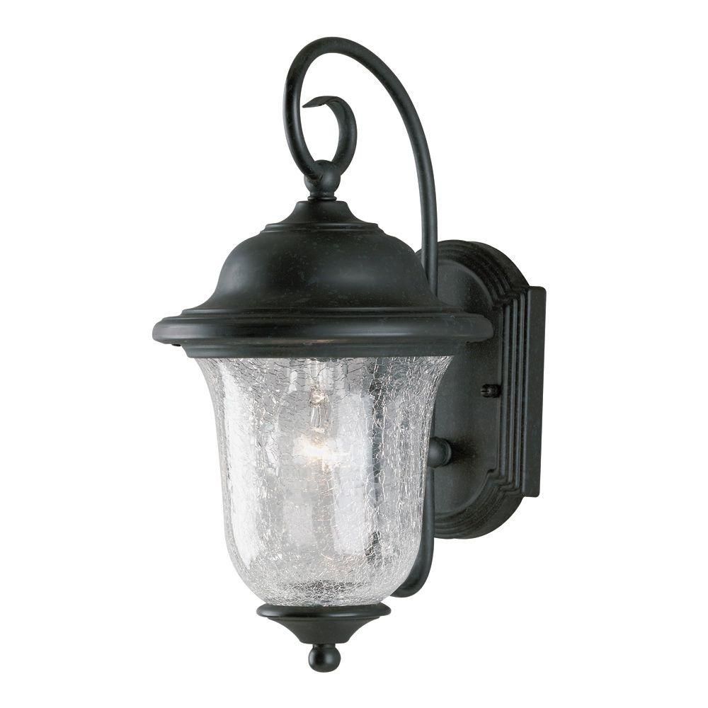 Westinghouse 1 Light Vintage Bronze Steel Exterior Wall Lantern With Pertaining To Vintage Outdoor Lanterns (View 11 of 20)
