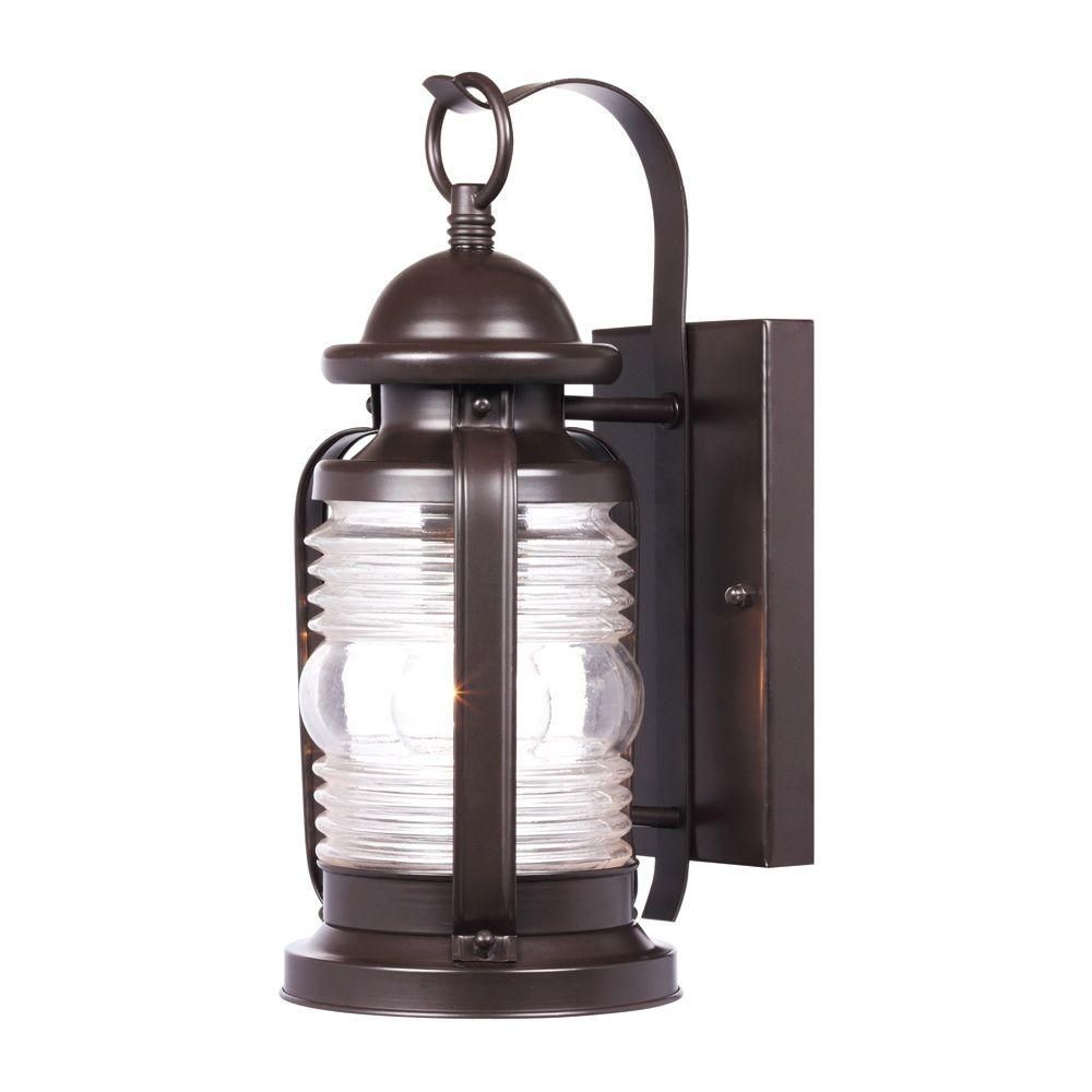 Westinghouse Weatherby Wall Mount 1 Light Outdoor Weathered Bronze In Outdoor Bronze Lanterns (Photo 6 of 20)