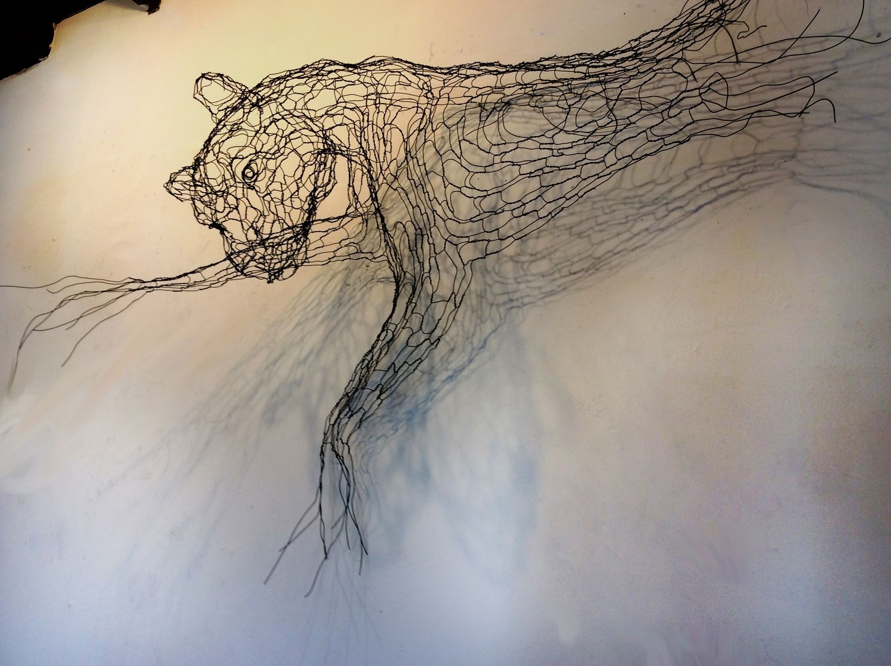 Wire Wall Art | Wire Sculpture And Illustration Throughout Wire Wall Art (View 11 of 20)