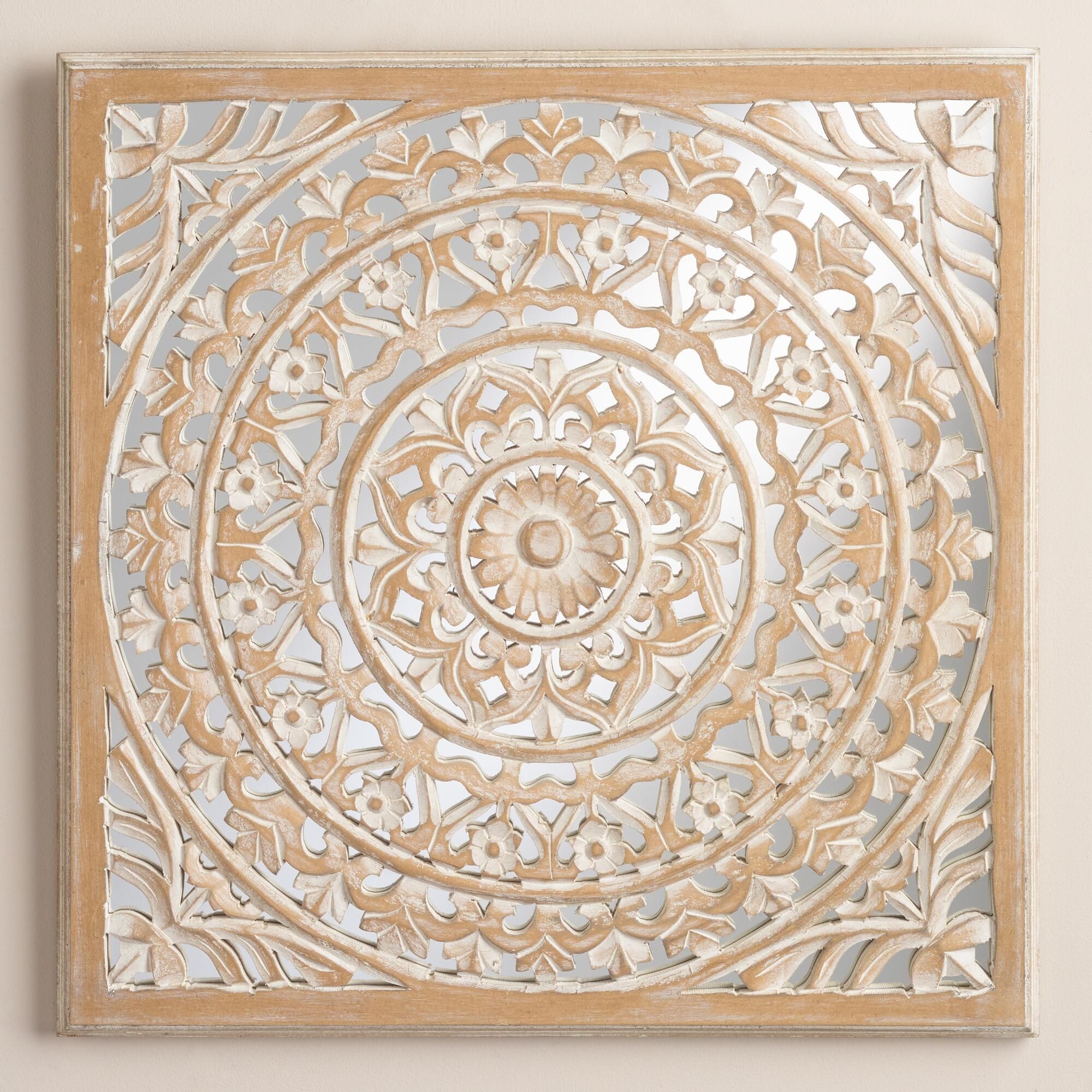 Wood Medallion Wall Art Stickers Scrolled Metal Wall Medallion Decor Throughout Wood Medallion Wall Art (View 5 of 20)