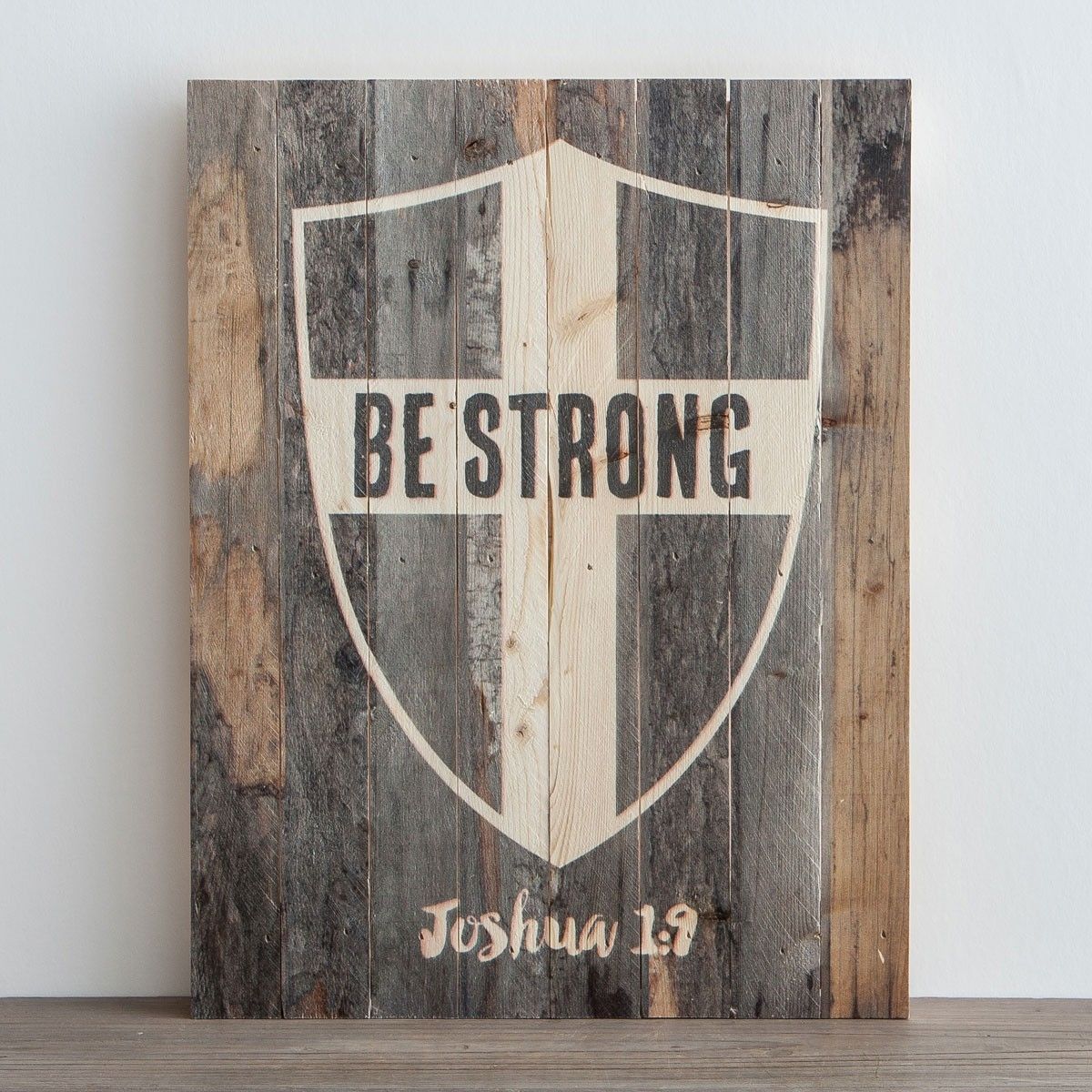 Wood Planks Wall Art Be Strong – Plank Wall Art | Dayspring – Wooden For Plank Wall Art (View 1 of 20)