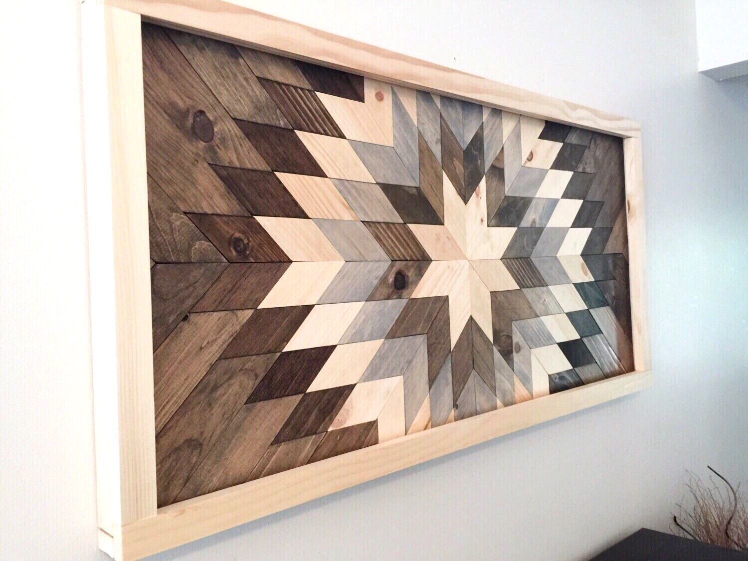 Wood Wall Art, Wooden Sunburst | Barn Quilts | Pinterest | Wooden Within Reclaimed Wood Wall Art (View 4 of 20)