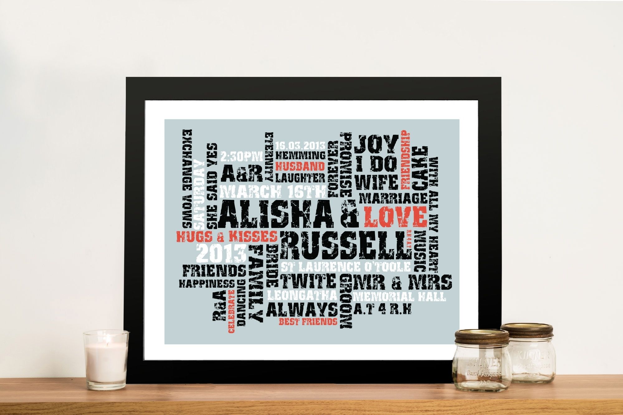 Word Canvas Art Personalised Gift Idea – Beyond A Word Regarding Word Wall Art (View 19 of 20)