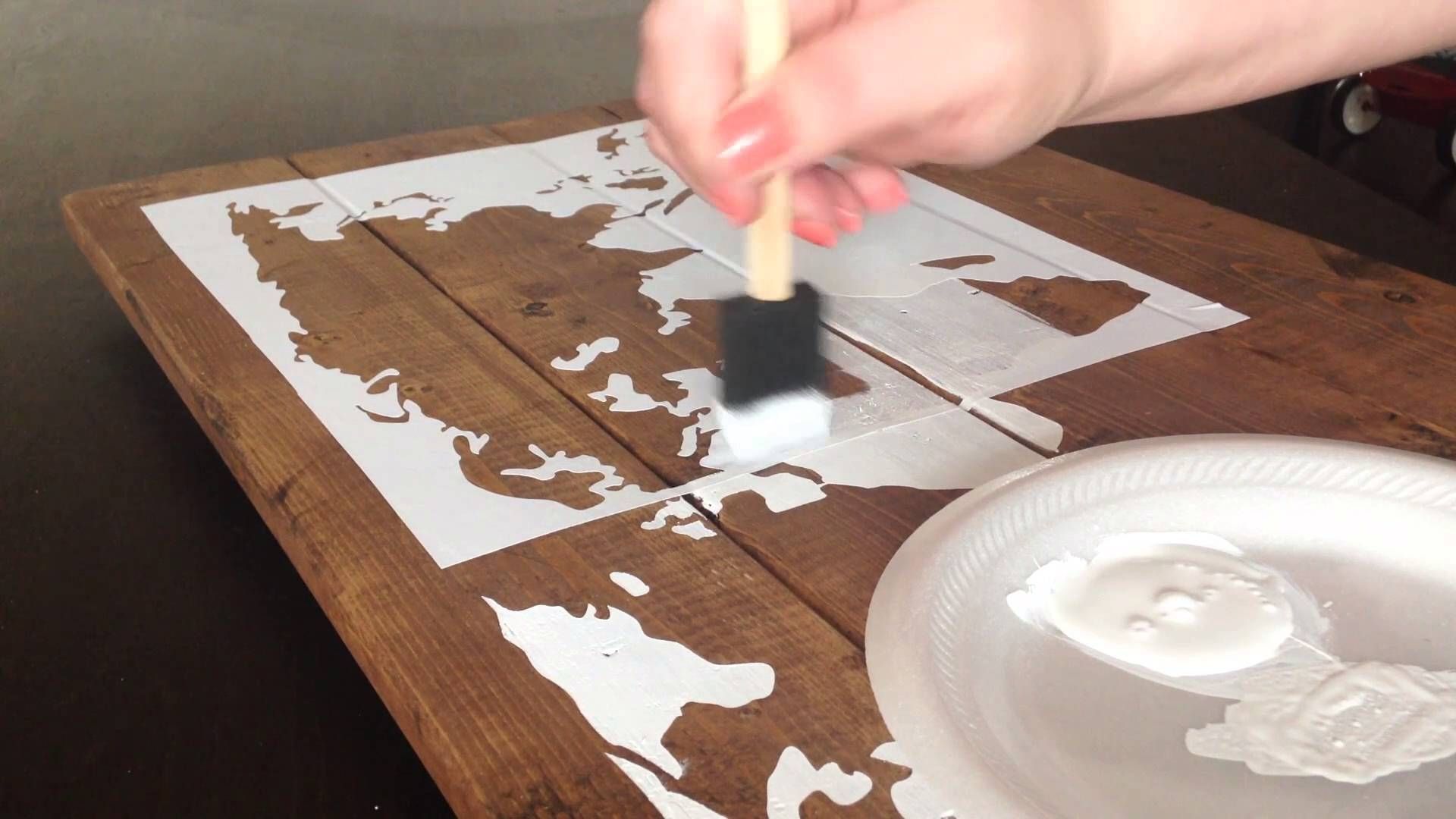 World Map Diy Wood Creations Kit – Youtube For Diy World Map Wall Art (Photo 10 of 20)