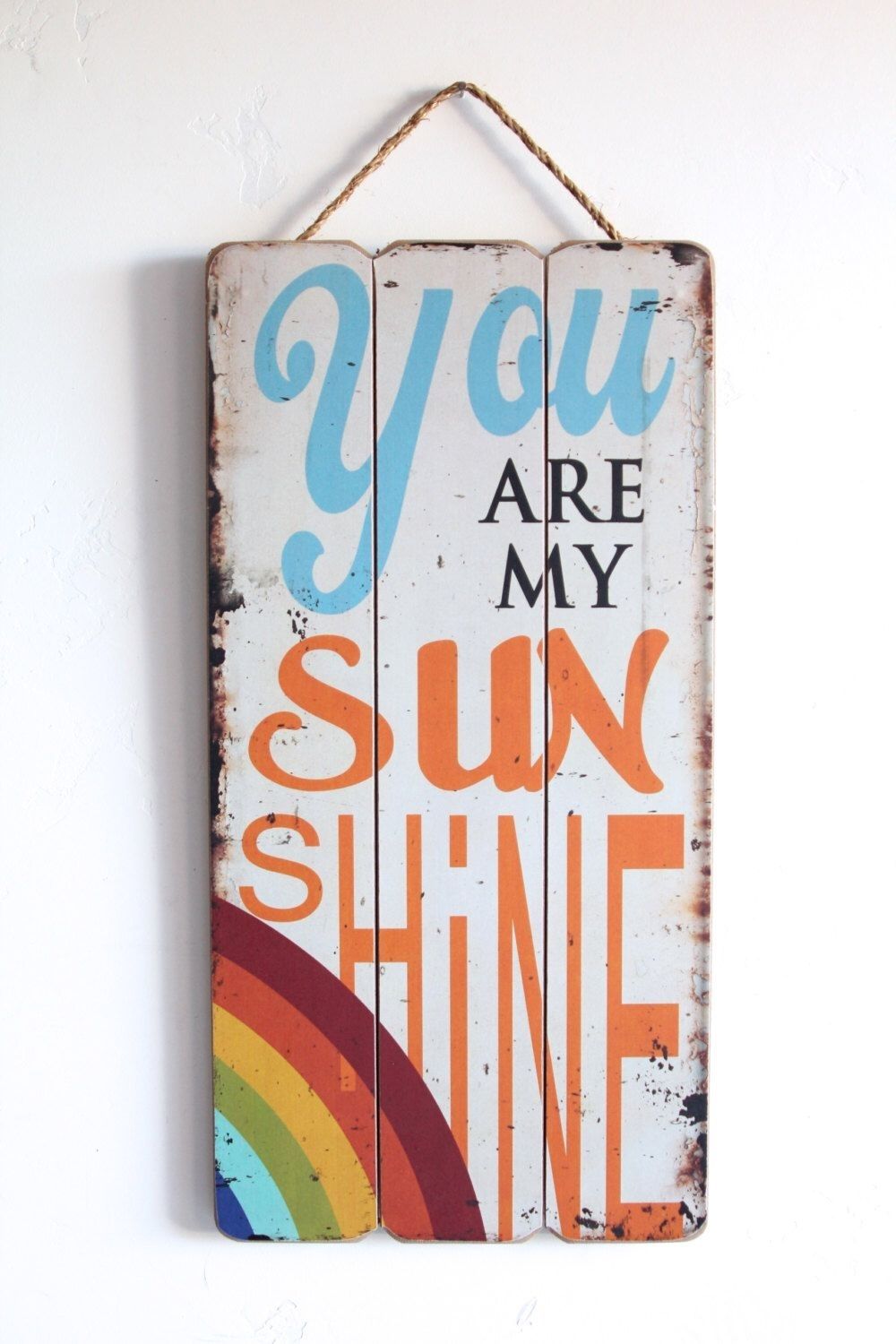 You Are My Sunshine Wall Art, Sunshine Sign, Rustic, Vintage Look Throughout You Are My Sunshine Wall Art (View 21 of 25)