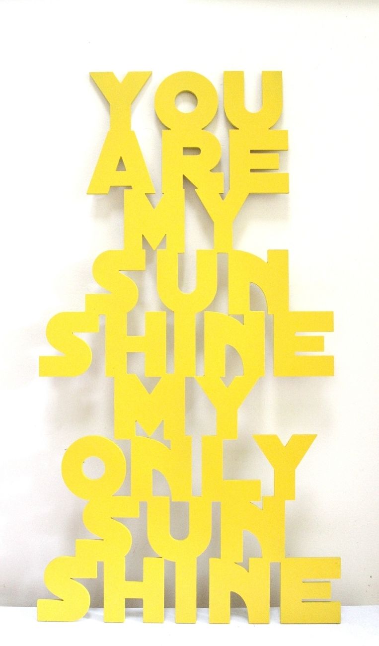 You Are My Sunshine Wall Sign/plaque Wall Art Within You Are My Sunshine Wall Art (View 2 of 25)