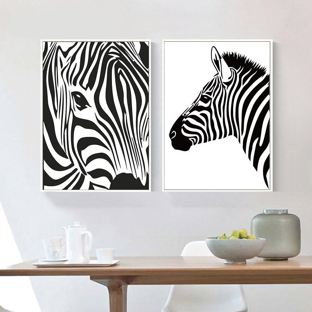 Zebra Canvas Wall Art Beautiful 46 Luxury Zebra Wall Stickers Regarding Zebra Canvas Wall Art (View 14 of 20)