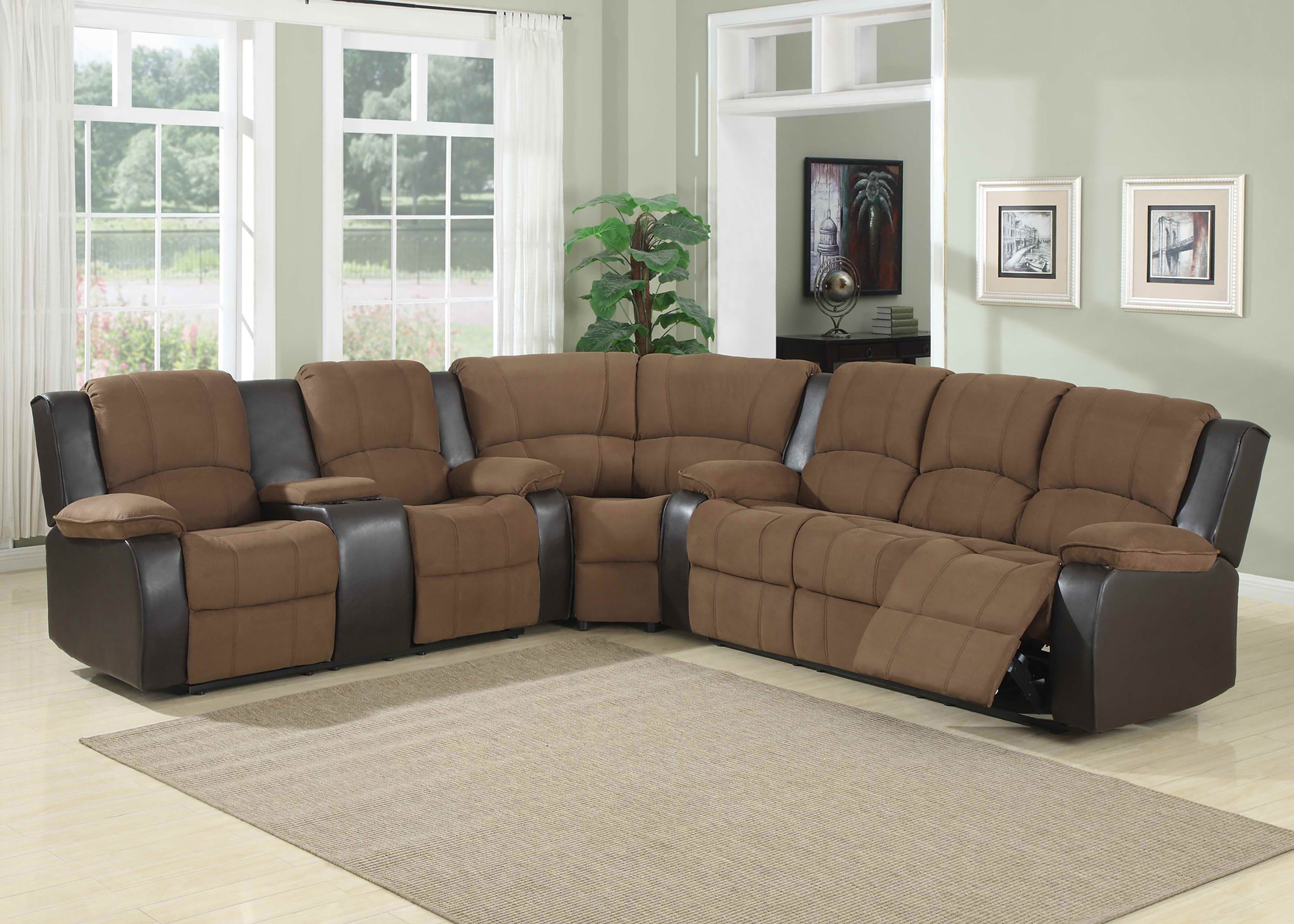 3 Piece Reclining Sectional Waylon Power W Recliner Living Spaces In Waylon 3 Piece Power Reclining Sectionals (View 8 of 30)
