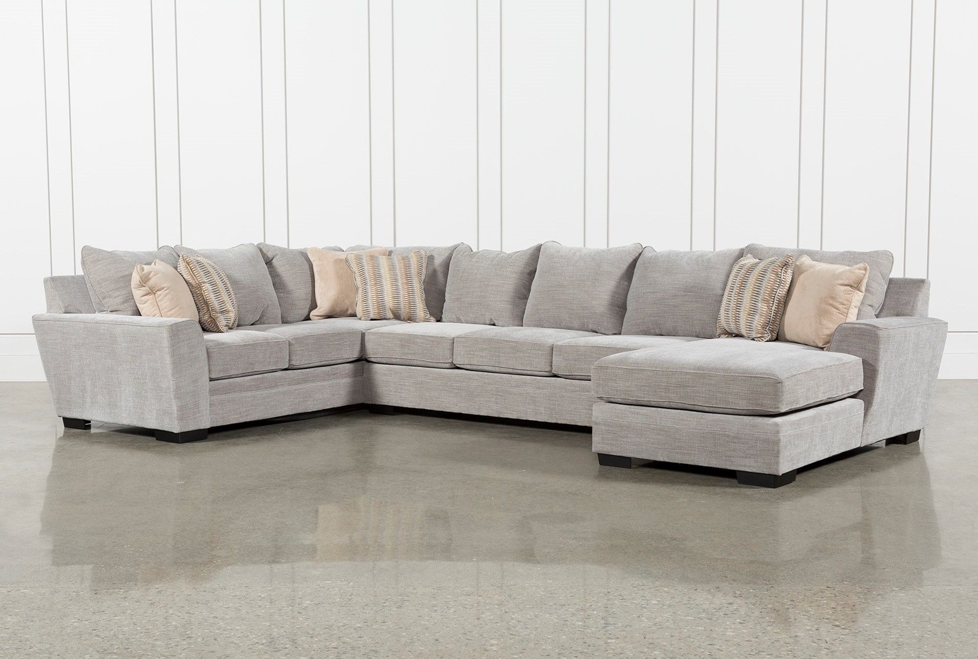 3 Piece Sectional Malbry Point W Laf Chaise Living Spaces 223533 0 Intended For Malbry Point 3 Piece Sectionals With Laf Chaise (View 1 of 30)