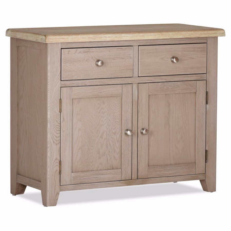 Abdabs Furniture – Scotia Grey And Whitewash 2 Door 2 Drawer Sideboard Throughout White Wash 2 Door Sideboards (Photo 1 of 30)