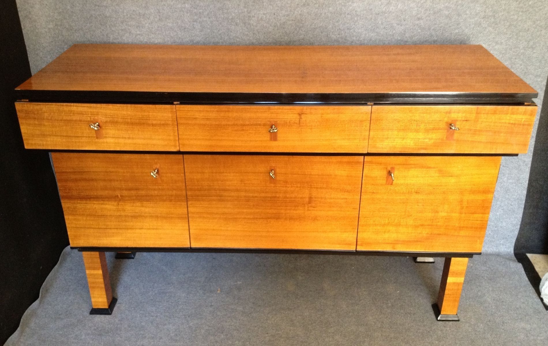 Art Deco Italian Sideboard With Flap Drawer, 1920 For Sale At Pamono Inside Girard 4 Door Sideboards (View 21 of 30)