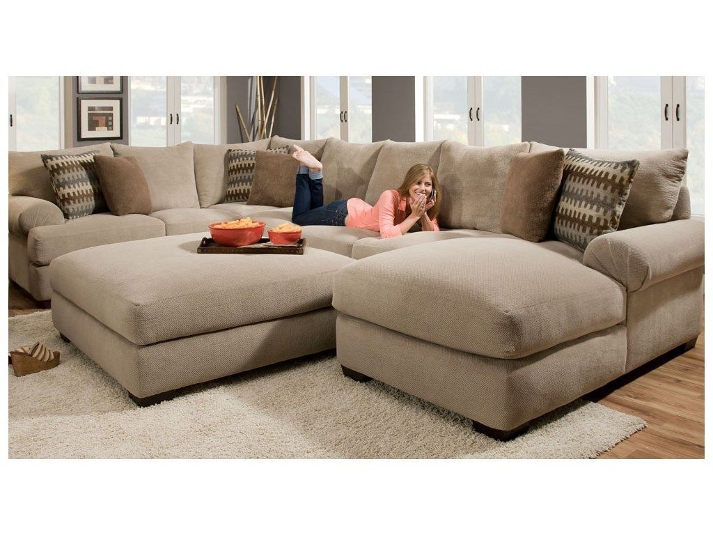 Artwork Piece Sectional Sofa With Chaise Design Furniture Couch Pertaining To Kerri 2 Piece Sectionals With Laf Chaise (View 17 of 30)