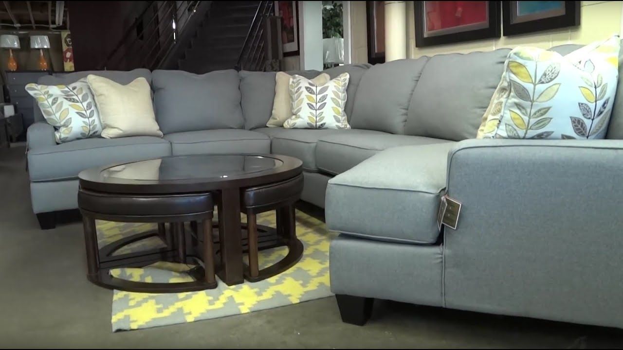 Ashley Furniture Chamberly Alloy Sectional 243 Review – Youtube Within Mcdade Graphite 2 Piece Sectionals With Laf Chaise (View 22 of 30)