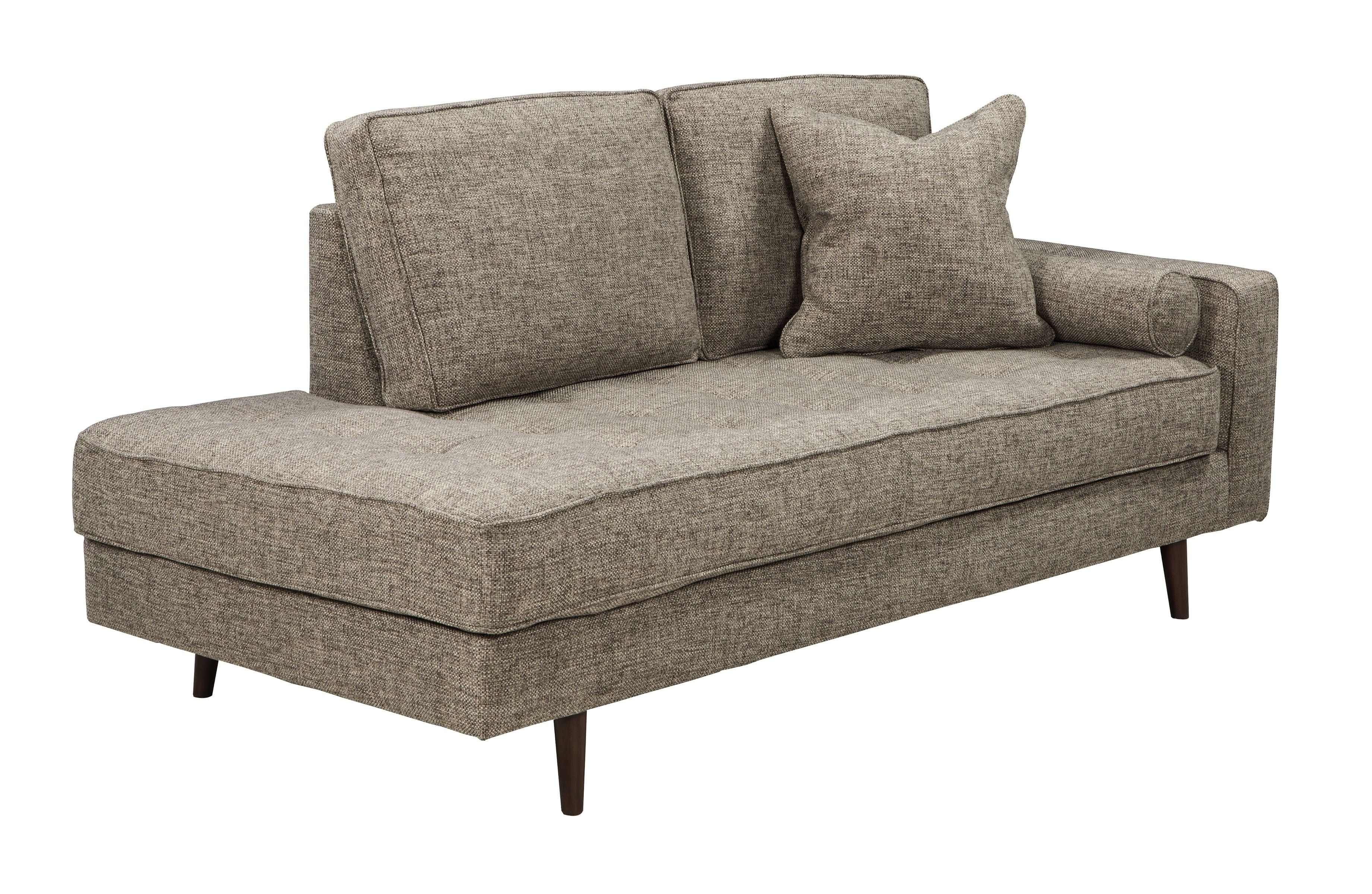 Ashley Furniture Chento Jute Raf Corner Chaise | The Classy Home With Regard To Lucy Dark Grey 2 Piece Sectionals With Raf Chaise (View 17 of 30)