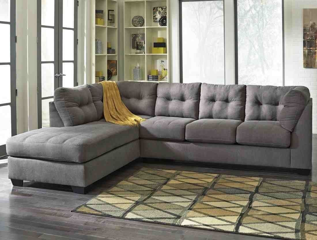 Ashley Furniture Maier 2 Piece Sectional In Charcoal With Laf Chaise Pertaining To Aspen 2 Piece Sectionals With Raf Chaise (Photo 7 of 30)