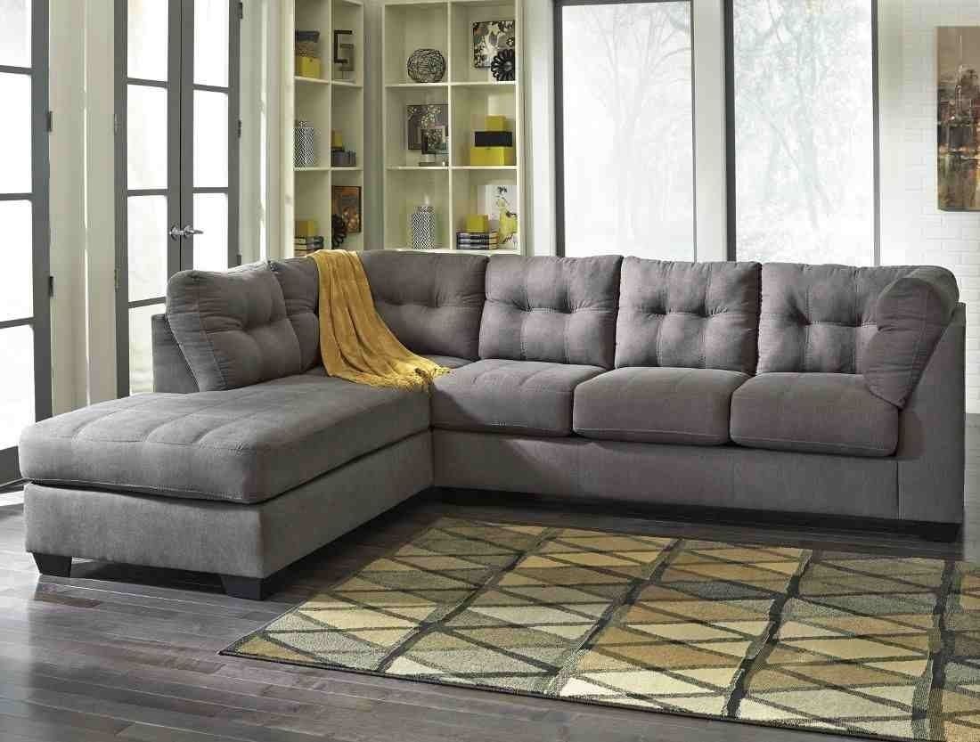 Ashley Furniture Maier 2 Piece Sectional In Charcoal With Laf Chaise Throughout Aspen 2 Piece Sectionals With Laf Chaise (Photo 4 of 30)