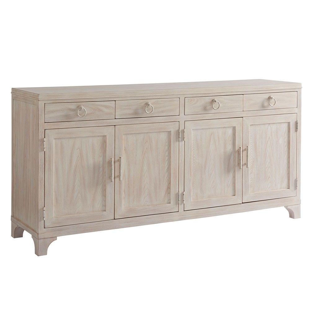 Bayside Buffet – Sideboard – Sailcloth | Barclay Butera 921 852 For Natural Oak Wood 78 Inch Sideboards (View 9 of 30)