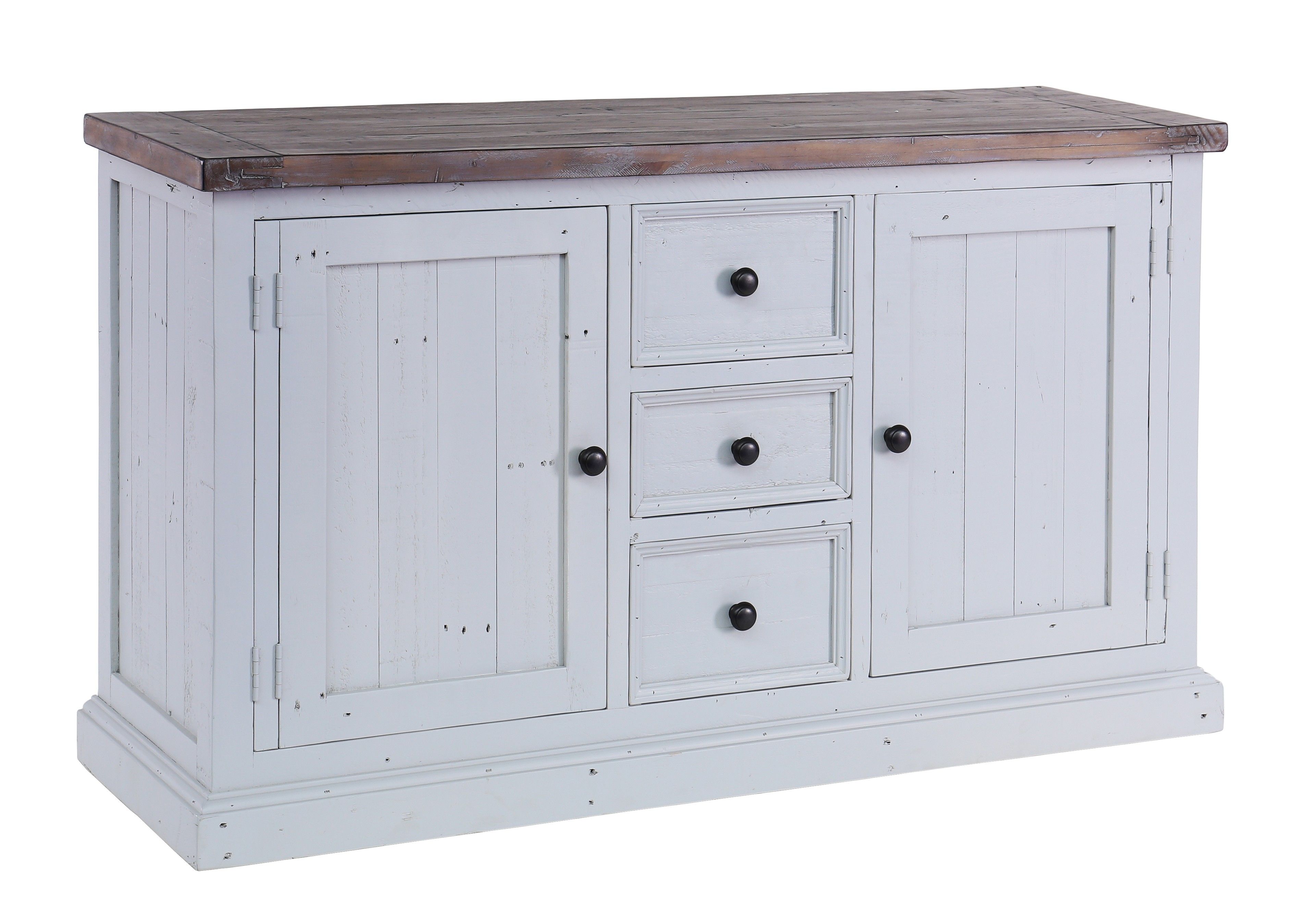 Besp Oak Hampton Wide Sideboard – 2 Doors, 3 Drawers – Style Our Home For Aged Pine 3 Drawer 2 Door Sideboards (View 19 of 30)