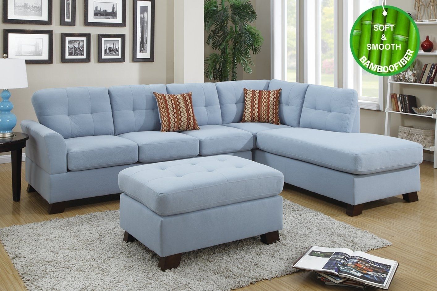 Blue Sectional Sofa Coaster Keaton Transitional Five Piece With For Benton 4 Piece Sectionals (View 21 of 30)