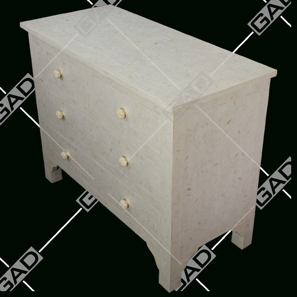 Bone Inlay 4 Drawer Sideboard – Bone Inlay Furniture Intended For Corrugated Natural 4 Drawer Sideboards (View 26 of 30)
